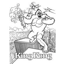 King Kong - Kostenlose Ausmalbilder zum Ausdrucken