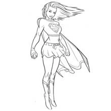 Supergirl - Kostenlose Ausmalbilder zum Ausdrucken