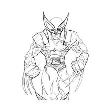 Malvorlage Wolverine kampfbereit
