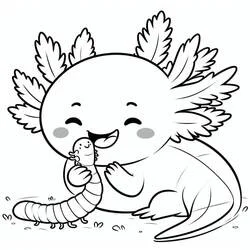 Axolotl - Kostenlose Ausmalbilder zum Ausdrucken