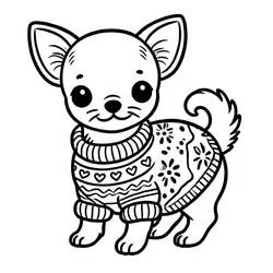 Chihuahua - Kostenlose Ausmalbilder zum Ausdrucken
