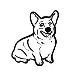 Corgi - Kostenlose Ausmalbilder zum Ausdrucken