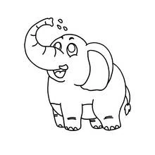 Elefant - Kostenlose Ausmalbilder zum Ausdrucken