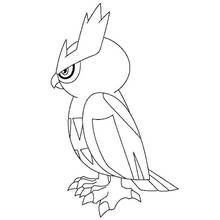 Malvorlage Eulen-Pokémon steht im Profil