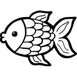 Goldfisch - Kostenlose Ausmalbilder zum Ausdrucken