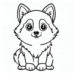 Husky - Kostenlose Ausmalbilder zum Ausdrucken
