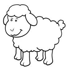 Lamm - Kostenlose Ausmalbilder zum Ausdrucken