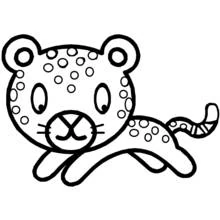 Leopard - Kostenlose Ausmalbilder zum Ausdrucken