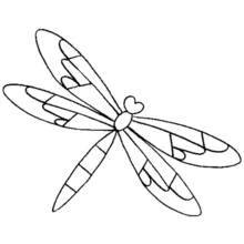 Libelle - Kostenlose Ausmalbilder zum Ausdrucken