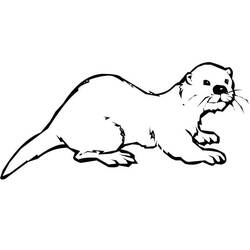 Otter - Kostenlose Ausmalbilder zum Ausdrucken
