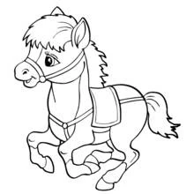 Pferd - Kostenlose Ausmalbilder zum Ausdrucken