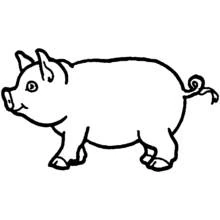 Schwein - Kostenlose Ausmalbilder zum Ausdrucken