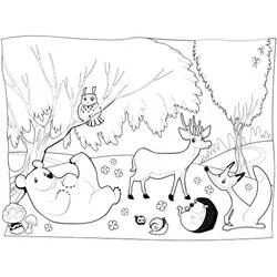 Waldtiere - Kostenlose Ausmalbilder zum Ausdrucken