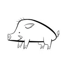 Wildschwein - Kostenlose Ausmalbilder zum Ausdrucken