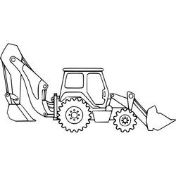 Bagger - Kostenlose Ausmalbilder zum Ausdrucken