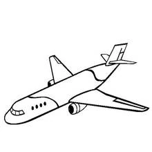 Flugzeug - Kostenlose Ausmalbilder zum Ausdrucken