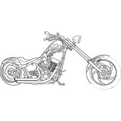 Harley-Davidson - Kostenlose Ausmalbilder zum Ausdrucken