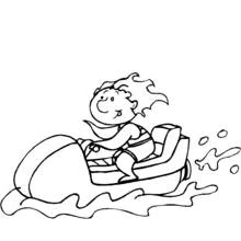 Jetski - Kostenlose Ausmalbilder zum Ausdrucken