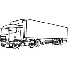Lastwagen - Kostenlose Ausmalbilder zum Ausdrucken