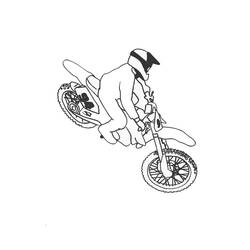 Malvorlage Motocross fahrer beim sprung Malvorlage Motocross fahrer beim sprung