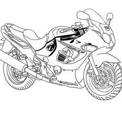 Malvorlage Suzuki Sportmotorrad im Profil Malvorlage Suzuki Sportmotorrad im Profil