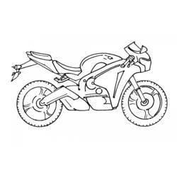 Malvorlage Sportmotorrad im Profil Malvorlage Sportmotorrad im Profil