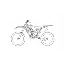Malvorlage Motocross-Motorrad im Profil Malvorlage Motocross-Motorrad im Profil