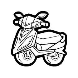 Motorroller - Kostenlose Ausmalbilder zum Ausdrucken