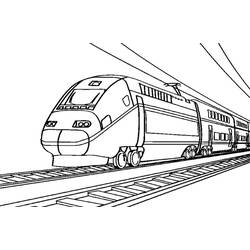 Zug / Lokomotive - Kostenlose Ausmalbilder zum Ausdrucken