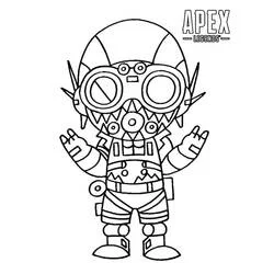 Malvorlage Chibi Octane aus Apex Legends