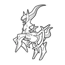 Arceus Ausmalbild #181851 zum Ausdrucken und Ausmalen