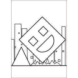 Geometry Dash Ausmalbild #221094 zum Ausdrucken und Ausmalen