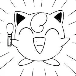 Jigglypuff - Kostenlose Ausmalbilder zum Ausdrucken