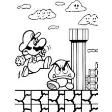 Mario Bros - Kostenlose Ausmalbilder zum Ausdrucken