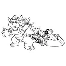 Mario Kart - Kostenlose Ausmalbilder zum Ausdrucken