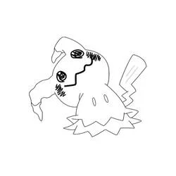 Mimikyu - Kostenlose Ausmalbilder zum Ausdrucken