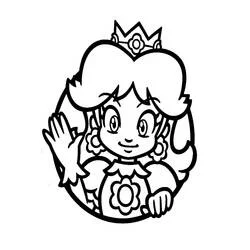 Prinzessin Daisy - Kostenlose Ausmalbilder zum Ausdrucken