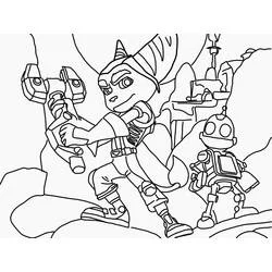 Ratchet und Clank - Kostenlose Ausmalbilder zum Ausdrucken