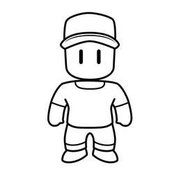 Stumble Guys Ausmalbild #185949 zum Ausdrucken und Ausmalen