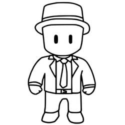 Stumble Guys Ausmalbild #215577 zum Ausdrucken und Ausmalen