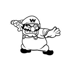 Wario - Kostenlose Ausmalbilder zum Ausdrucken