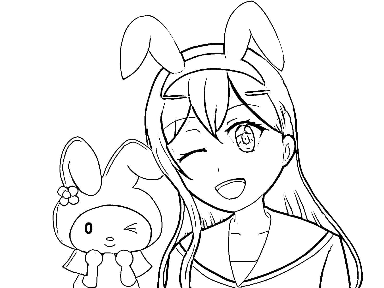 Malvorlage: My Melody (Anime und Manga) #220014 - Kostenlose Malvorlagen zum Ausdrucken