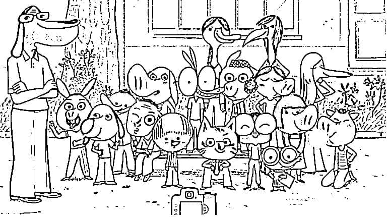 Malvorlage: Ariol (Cartoon-Charaktere) #183547 - Kostenlose Malvorlagen zum Ausdrucken