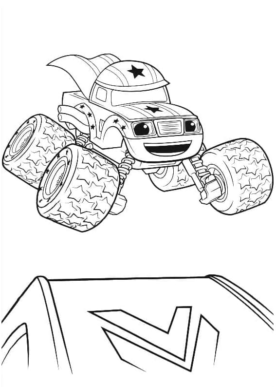 Malvorlage: Blaze und the Monster Machines (Cartoons und Animationsserien) #199445 - Kostenlose Malvorlagen zum Ausdrucken