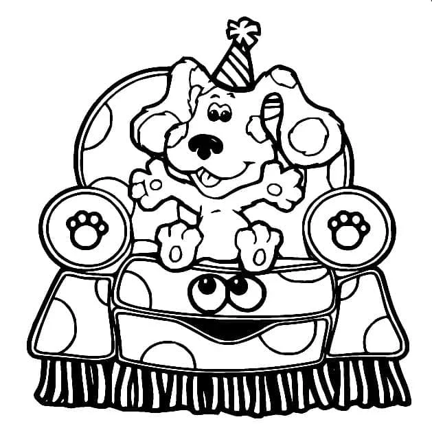 Blue's Clues Ausmalbild Nr. 207926 aus der Cartoons und Animationsserien Sammlung für kreative Stunden