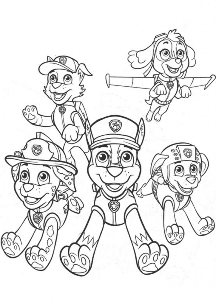 Malvorlage: Paw Patrol (Cartoons und Animationsserien) #44349 - Kostenlose Malvorlagen zum Ausdrucken