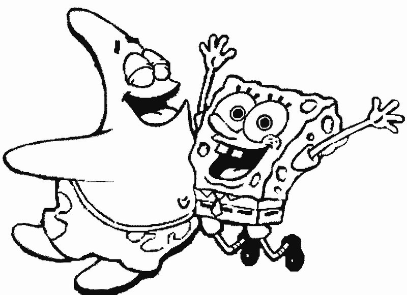 Malvorlage: SquareBob SquarePants (Cartoons und Animationsserien) #33641 - Kostenlose Malvorlagen zum Ausdrucken