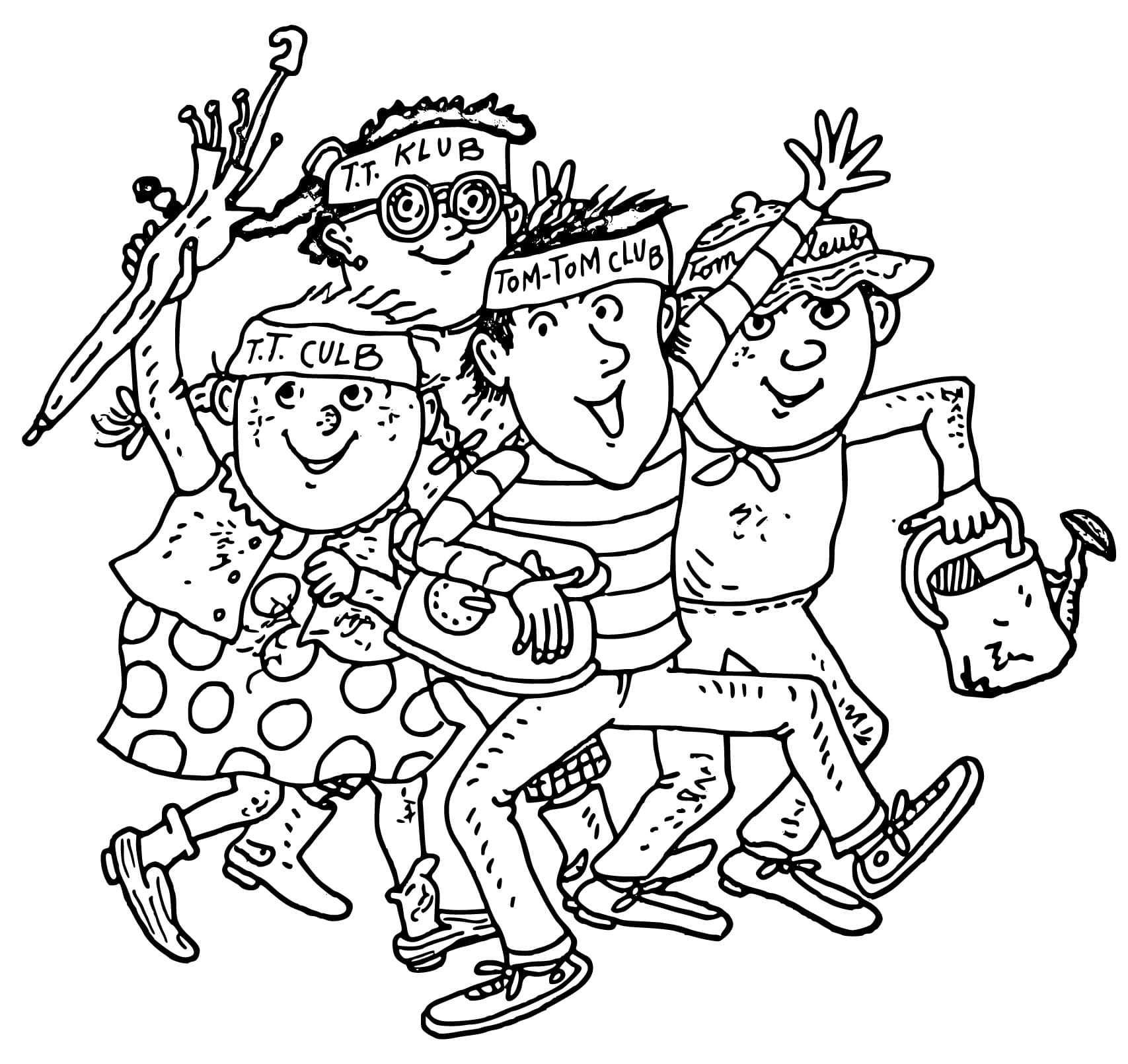 Malvorlage: Tom-Tom und Nana (Cartoons und Animationsserien) #211320 - Kostenlose Malvorlagen zum Ausdrucken