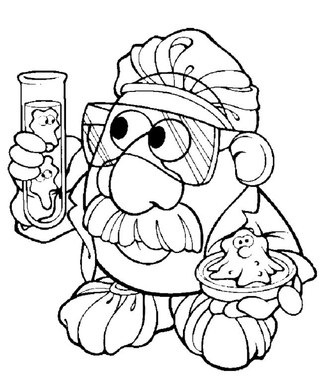 Malvorlage: Toy Story: Mister Potato Head (Cartoons und Animationsserien) #45134 - Kostenlose Malvorlagen zum Ausdrucken