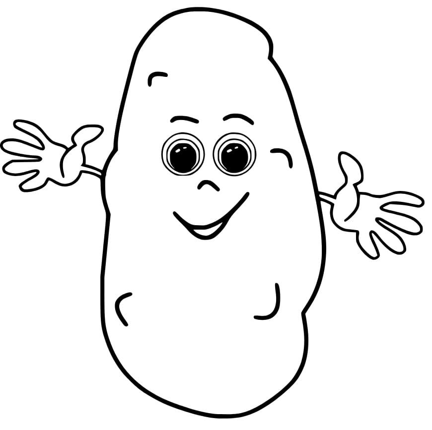 Malvorlage: Kartoffel (Essen und Ernährung) #207412 - Kostenlose Malvorlagen zum Ausdrucken